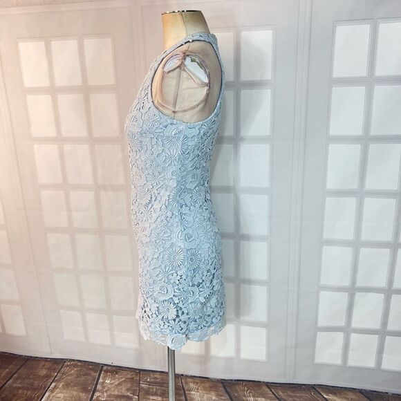 Lulu’s Love Poem Light Blue Lace Mini Dress size small - Picture 10 of 14